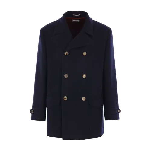 Coats > Double-Breasted Coats - - Brunello Cucinelli - Modalova