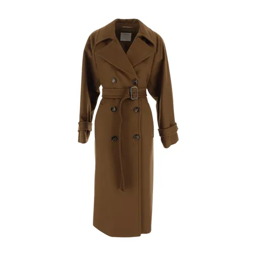 Coats > Double-Breasted Coats - - Sportmax - Modalova