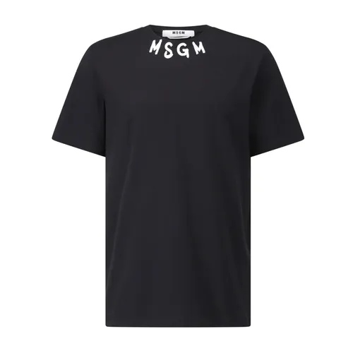 Msgm - Tops > T-Shirts - Black - Msgm - Modalova