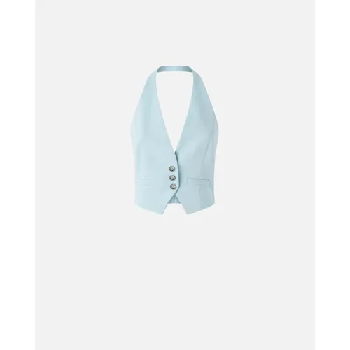 Pinko - Jackets > Vests - Blue - Pinko - Modalova