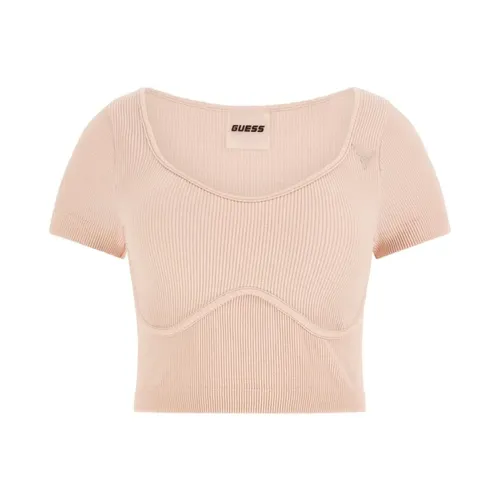 Guess - Tops > T-Shirts - Pink - Guess - Modalova