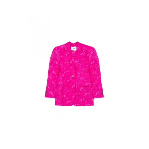 Msgm - Jackets > Blazers - Pink - Msgm - Modalova
