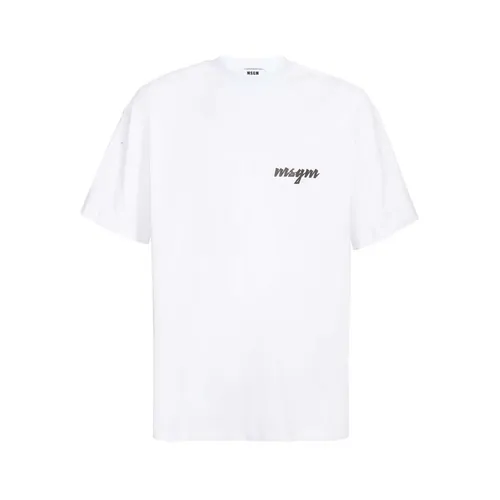 Msgm - Tops > T-Shirts - White - Msgm - Modalova