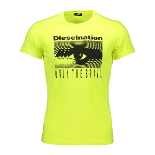 Diesel - Tops > T-Shirts - Yellow - Diesel - Modalova
