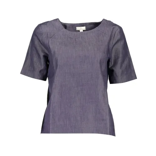 Gant - Tops > T-Shirts - Blue - Gant - Modalova