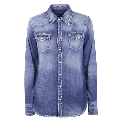 Blouses & Shirts > Denim Shirts - - Dsquared2 - Modalova
