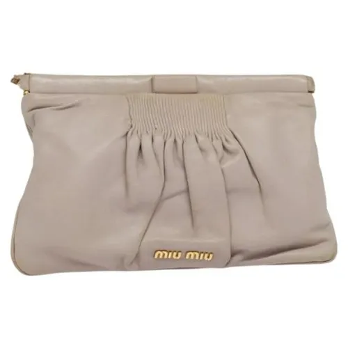 Pre-owned > Pre-owned Bags > Pre-owned Clutches - - Miu Miu Pre-owned - Modalova