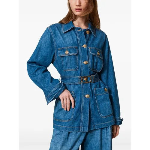 Jackets > Denim Jackets - - Twinset - Modalova