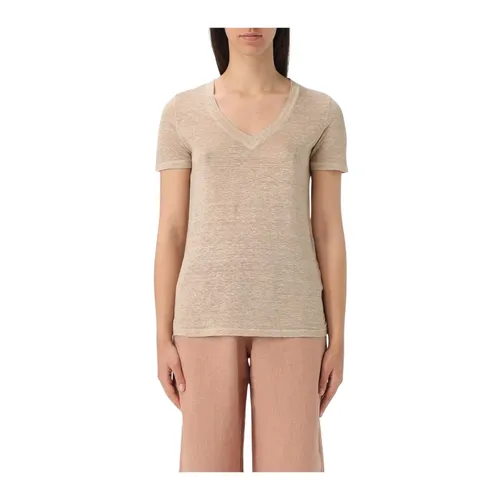 Tops > T-Shirts - - 120% Lino - Modalova