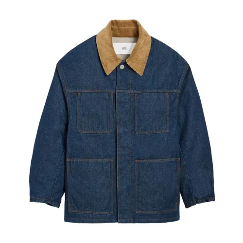 Jackets > Denim Jackets - - Ami Paris - Modalova