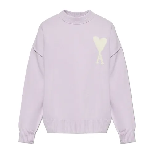 Knitwear > Round-neck Knitwear - - Ami Paris - Modalova