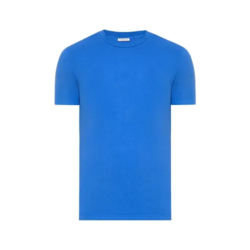 Moncler - Tops > T-Shirts - Blue - Moncler - Modalova