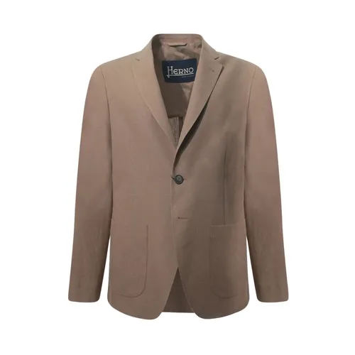 Herno - Jackets > Blazers - Brown - Herno - Modalova