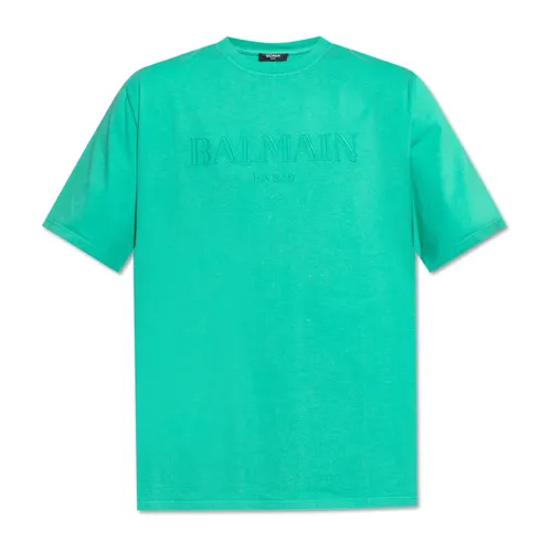 Balmain - Tops > T-Shirts - Green - Balmain - Modalova