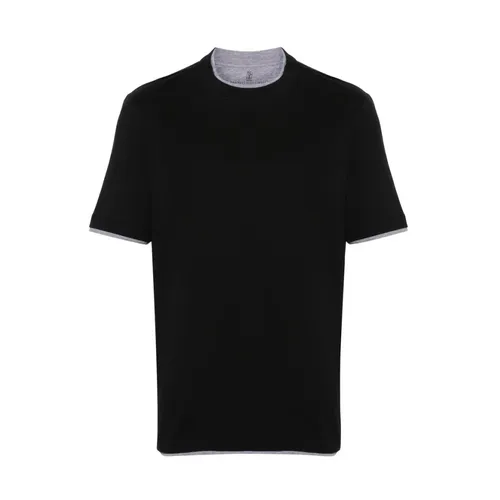 Tops > T-Shirts - - Brunello Cucinelli - Modalova