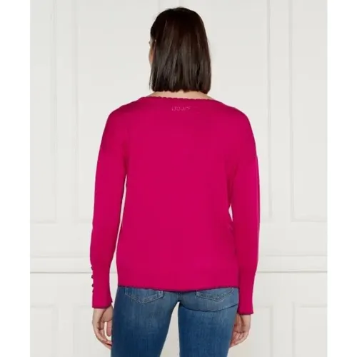 Knitwear > V-neck Knitwear - - Liu Jo - Modalova