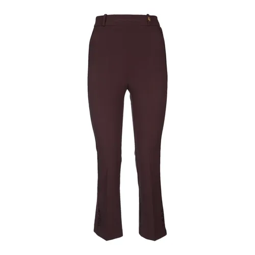 Trousers > Cropped Trousers - - Elisabetta Franchi - Modalova
