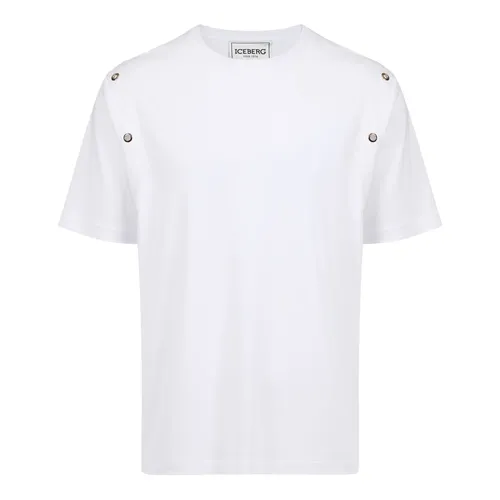 Iceberg - Tops > T-Shirts - White - Iceberg - Modalova