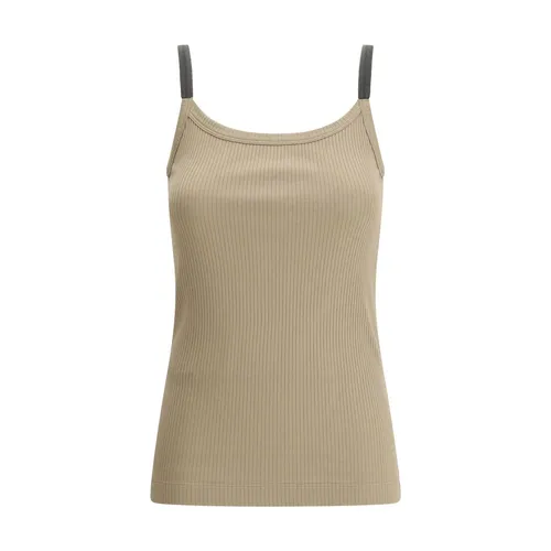 Tops > Sleeveless Tops - - Brunello Cucinelli - Modalova