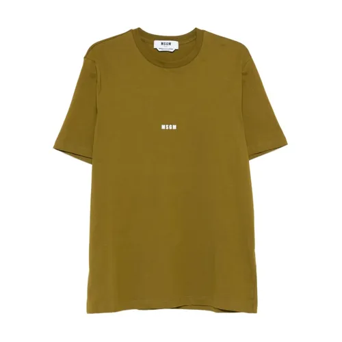 Msgm - Tops > T-Shirts - Green - Msgm - Modalova