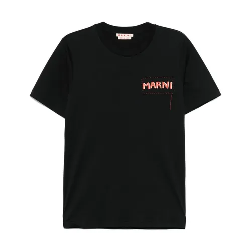 Marni - Tops > T-Shirts - Black - Marni - Modalova