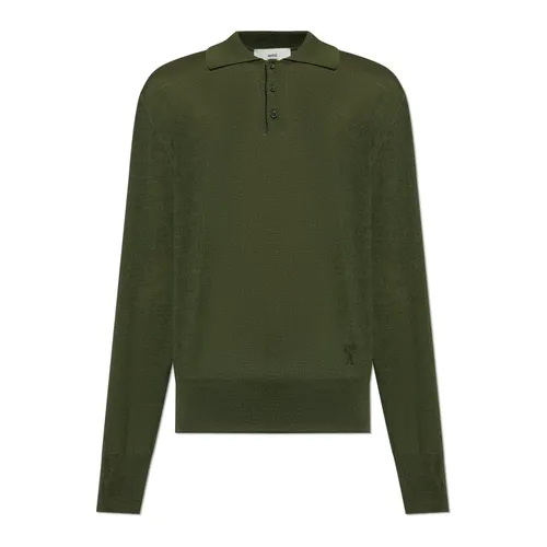 Knitwear > V-neck Knitwear - - Ami Paris - Modalova