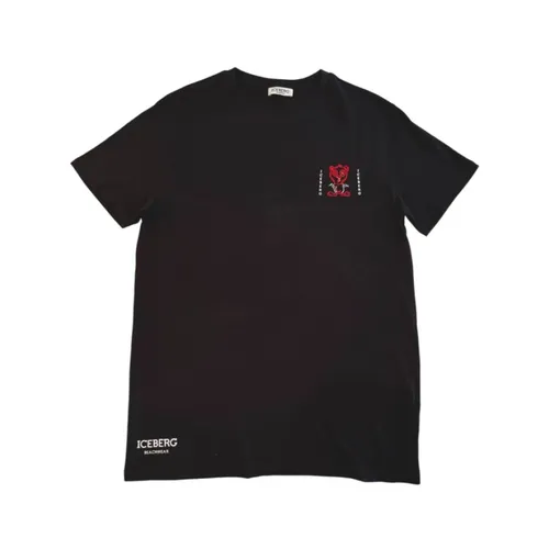 Iceberg - Tops > T-Shirts - Black - Iceberg - Modalova