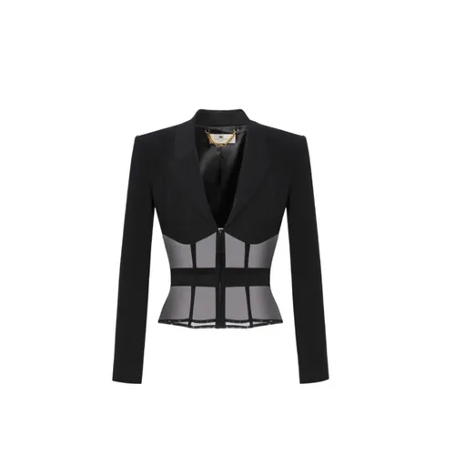Jackets > Blazers - - Elisabetta Franchi - Modalova
