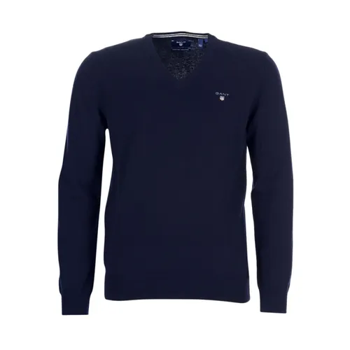 Knitwear > V-neck Knitwear - - Gant - Modalova