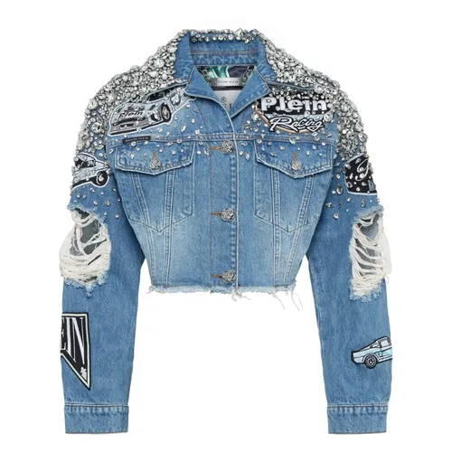 Jackets > Denim Jackets - - Philipp Plein - Modalova