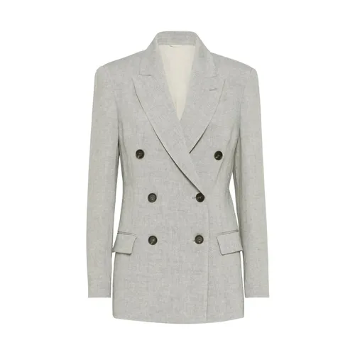 Jackets > Blazers - - Brunello Cucinelli - Modalova