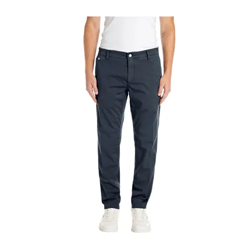 Replay - Trousers > Chinos - Blue - Replay - Modalova