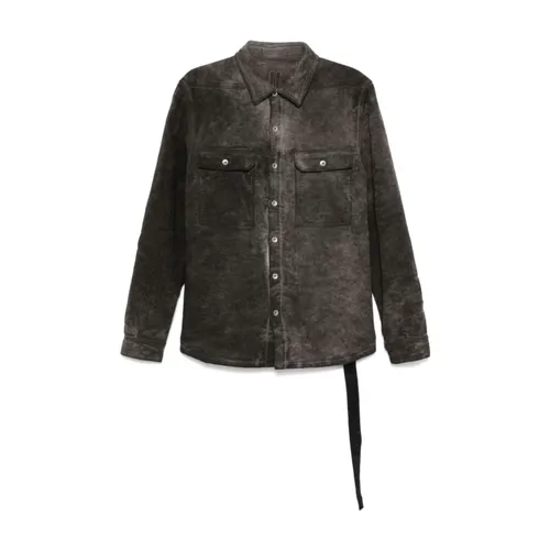 Jackets > Denim Jackets - - Rick Owens - Modalova