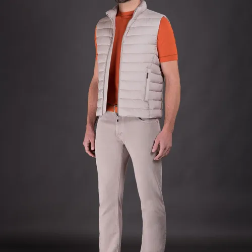 Moorer - Jackets > Vests - Beige - Moorer - Modalova