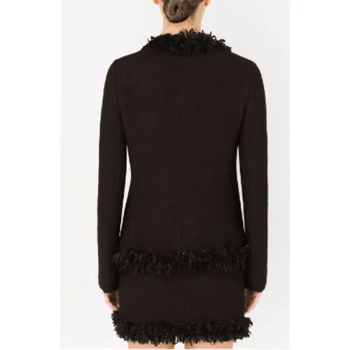 Jackets > Tweed Jackets - - Dolce & Gabbana - Modalova