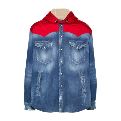 Jackets > Denim Jackets - - Dsquared2 - Modalova