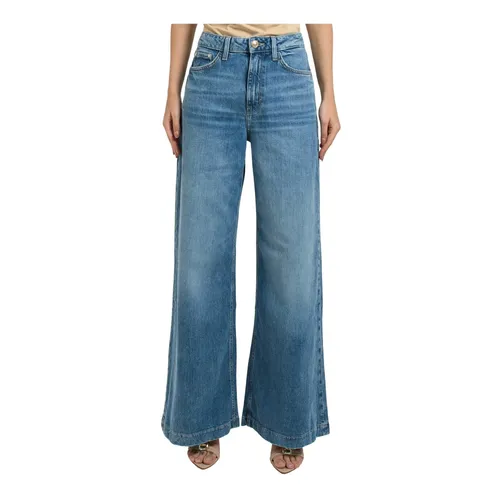 Guess - Jeans > Wide Jeans - Blue - Guess - Modalova