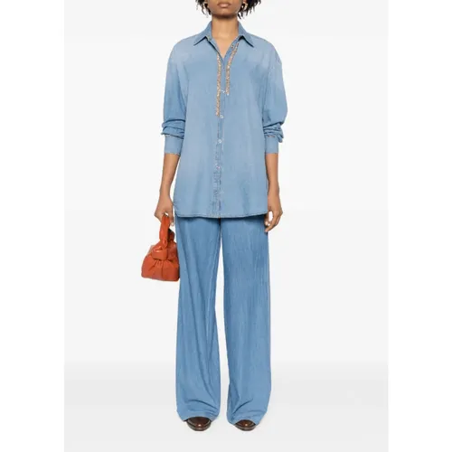 Jeans > Wide Jeans - - Ermanno Scervino - Modalova