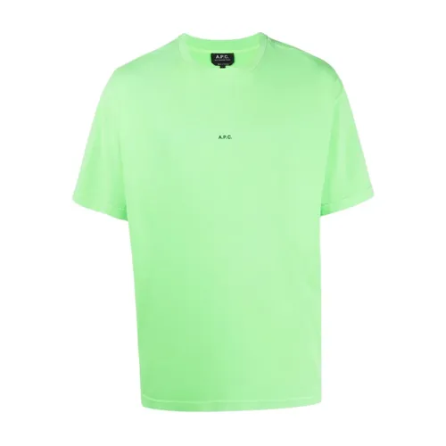 A.p.c. - Tops > T-Shirts - Green - A.p.c. - Modalova