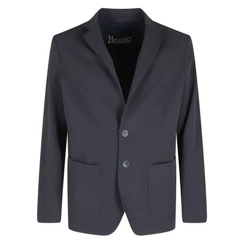 Herno - Jackets > Blazers - Blue - Herno - Modalova