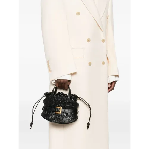 Balmain - Bags > Handbags - Black - Balmain - Modalova