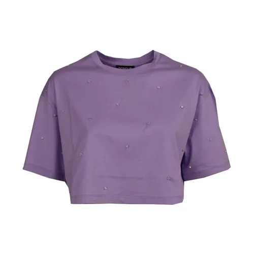 Dondup - Tops > T-Shirts - Purple - Dondup - Modalova