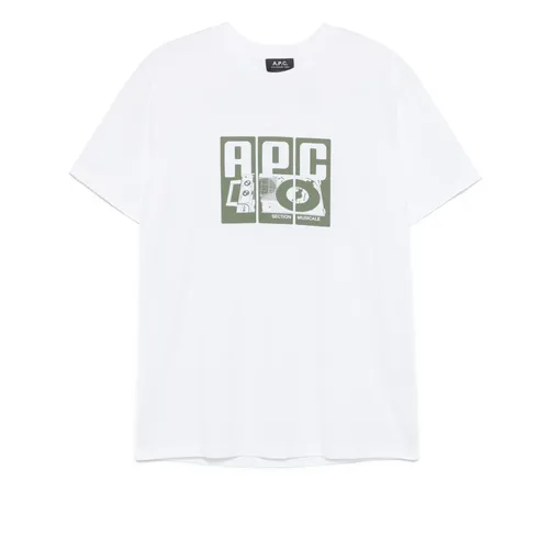 A.p.c. - Tops > T-Shirts - White - A.p.c. - Modalova