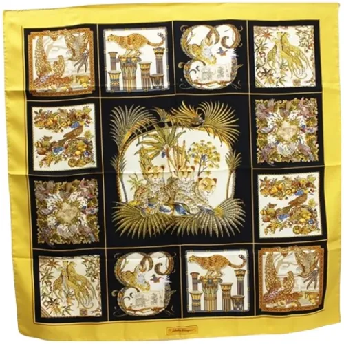 Pre-owned > Pre-owned Accessories > Pre-owned Scarves - - Salvatore Ferragamo Pre-owned - Modalova