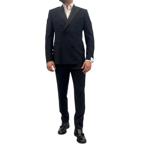 Suits > Suit Sets > Double Breasted Suits - - Luigi Bianchi Mantova - Modalova