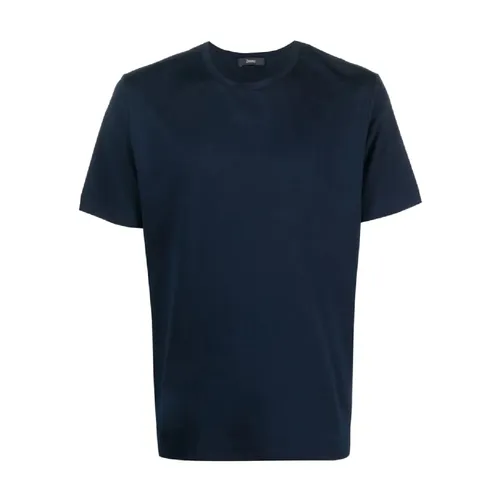 Herno - Tops > T-Shirts - Blue - Herno - Modalova