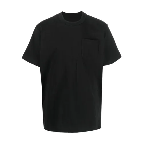 Sacai - Tops > T-Shirts - Black - Sacai - Modalova
