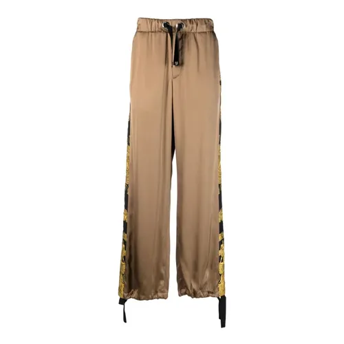 Trousers > Straight Trousers - - Versace - Modalova
