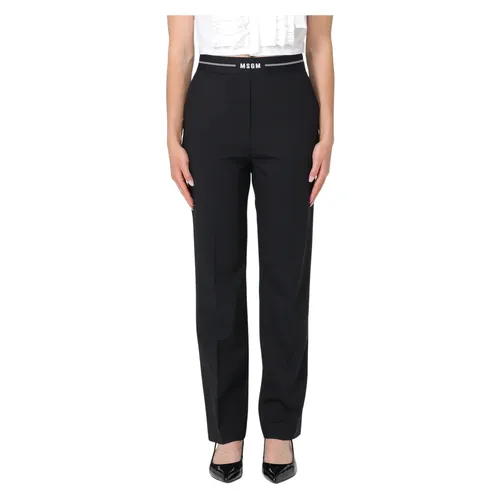 Trousers > Straight Trousers - - Msgm - Modalova