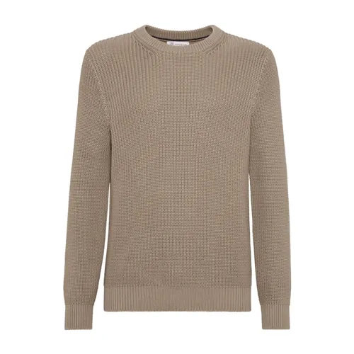 Knitwear > Round-neck Knitwear - - Brunello Cucinelli - Modalova